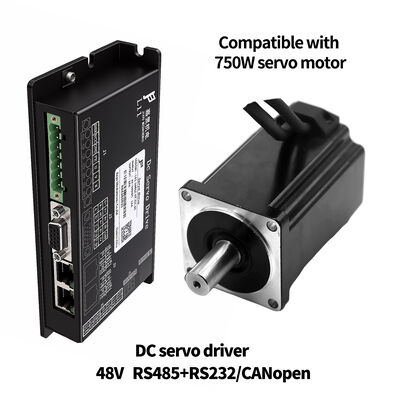 48V 12A 저전압 서보 드라이브, 속도 위치 토크 제어 및 AGV 로봇용 RS232 RS485 CAN